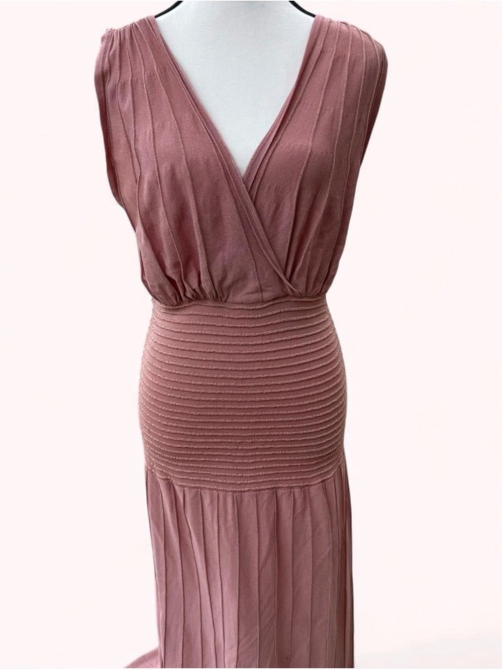 Eva Mendes x New York & Company Drop Waist Romantic Maxi Dress
